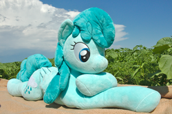 Size: 3000x2000 | Tagged: safe, artist:epicrainbowcrafts, spring melody, sprinkle medley, pony, g4, blanket, high res, irl, life size, lying, photo, plushie, solo