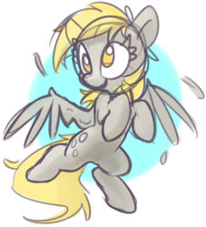 Size: 835x920 | Tagged: safe, artist:lilfunkman, derpy hooves, pegasus, pony, g4, female, mare, sketch, solo