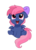 Size: 2550x3509 | Tagged: safe, artist:pridark, oc, oc only, oc:ribbon moon, earth pony, pegasus, pony, 2018 community collab, derpibooru community collaboration, blush sticker, blushing, bow, cute, female, filly, floppy ears, hair bow, high res, looking up, ocbetes, open mouth, simple background, sitting, smiling, solo, transparent background