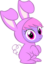 Size: 9483x13746 | Tagged: safe, artist:cyanlightning, oc, oc only, oc:melody notes, g4, .svg available, absurd resolution, bunny costume, clothes, cyan's bunnies, simple background, solo, transparent background, vector