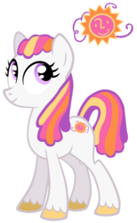 Size: 1945x3151 | Tagged: safe, artist:cloudy glow, sunny daze (g3), earth pony, pony, g3, g4, female, g3 to g4, generation leap, mare, simple background, solo, transparent background