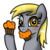 Size: 100x100 | Tagged: safe, artist:haden-2375, derpy hooves, pegasus, pony, g4, female, food, icon, mare, muffin, solo