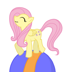 Size: 1199x1232 | Tagged: safe, artist:arctic-lux, fluttershy, g4, ball, female, simple background, solo, transparent background, vector