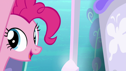 Size: 1920x1080 | Tagged: safe, screencap, pinkie pie, earth pony, pony, g4, my little pony: friendship is magic, the crystalling, cute, diapinkes, female, mare, open mouth, solo