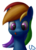 Size: 1441x1995 | Tagged: safe, artist:uber-dragon, rainbow dash, g4, bust, female, hungry, looking at you, portrait, simple background, solo, tongue out, transparent background