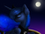 Size: 1600x1200 | Tagged: safe, artist:lanastein, princess luna, g4, balcony, eyes closed, female, fluffy, moon, night, solo, stars