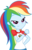 Size: 3000x4640 | Tagged: safe, artist:uponia, rainbow dash, equestria girls, g4, my little pony equestria girls: legend of everfree, clothes, colored, female, flat colors, high res, pants, show accurate, simple background, solo, transparent background, vector, wristband