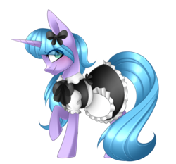 Size: 2299x2140 | Tagged: safe, artist:scarlet-spectrum, tote bag (g4), pony, unicorn, g4, clothes, dress, female, high res, mare, race swap, simple background, smiling, solo, transparent background