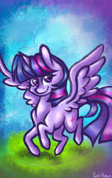 Size: 710x1126 | Tagged: safe, artist:twixyamber, twilight sparkle, alicorn, pony, g4, female, solo, twilight sparkle (alicorn)