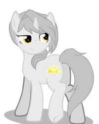Size: 5000x6250 | Tagged: safe, artist:maximus, derpibooru exclusive, oc, oc only, oc:sunlight stellaris, pony, unicorn, absurd resolution, looking at you, looking back, simple background, solo, transparent background, vector
