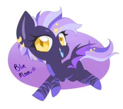 Size: 3217x2871 | Tagged: safe, artist:kittii-kat, oc, oc only, oc:blue moon, bat pony, pony, high res, solo