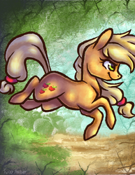 Size: 810x1050 | Tagged: safe, artist:twixyamber, applejack, g4, female, solo