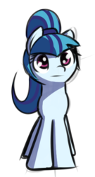 Size: 280x520 | Tagged: safe, artist:neuro, sonata dusk, equestria girls, g4, cute, equestria girls ponified, female, ponified, simple background, solo, transparent background