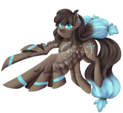 Size: 1024x946 | Tagged: safe, artist:crecious, oc, oc only, pegasus, pony, solo, watermark