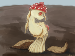 Size: 1280x960 | Tagged: safe, artist:causticeichor, mushroom pony, original species, fly amanita, mushroom, ponified, solo, wat