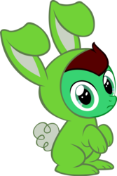 Size: 9171x13732 | Tagged: safe, artist:cyanlightning, oc, oc only, oc:northern haste, g4, .svg available, absurd resolution, bunny costume, clothes, cyan's bunnies, simple background, solo, transparent background, vector