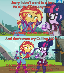 Size: 2960x3384 | Tagged: safe, edit, edited screencap, screencap, sci-twi, sunset shimmer, twilight sparkle, equestria girls, g4, my little pony equestria girls: friendship games, high res, magic capture device, martin mystery, totally spies
