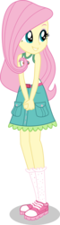Size: 1618x6000 | Tagged: safe, artist:limedazzle, fluttershy, equestria girls, g4, my little pony equestria girls: legend of everfree, camp everfree outfits, clothes, cute, female, hands together, high res, shorts, show accurate, shyabetes, simple background, smiling, solo, transparent background, vector