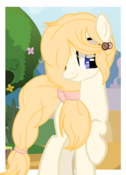 Size: 541x746 | Tagged: safe, artist:symphstudio, oc, oc only, bow, hair bow, solo, tail bow