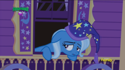 Size: 1920x1080 | Tagged: safe, screencap, trixie, pony, g4, to where and back again, bags under eyes, discovery family logo, female, mare, solo