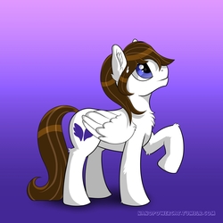 Size: 1200x1200 | Tagged: safe, artist:powercat, oc, oc only, oc:arcanel, pegasus, pony, feathered wings, male, solo, stallion, wings