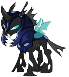 Size: 2700x3000 | Tagged: safe, artist:cheezedoodle96, changeling, g4, to where and back again, .svg available, armor, changeling armor, changeling guard, changeling soldier, high res, simple background, solo, svg, transparent background, vector