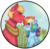 Size: 1083x1061 | Tagged: safe, artist:artistcoolpony, big macintosh, rainbow dash, earth pony, pony, g4, blushing, male, ship:rainbowmac, shipping, stallion, straight