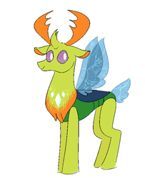 Size: 568x698 | Tagged: safe, artist:jadeyarts, thorax, changedling, changeling, g4, to where and back again, changeling king, king thorax, male, simple background, solo, white background