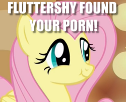 Size: 570x462 | Tagged: safe, edit, edited screencap, screencap, fluttershy, g4, viva las pegasus, cropped, female, image macro, implied porn, meme, scrunchy face, smug, solo