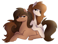 Size: 2400x1800 | Tagged: safe, artist:monnarcha, oc, oc only, pony, duo, simple background, transparent background