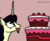 Size: 2025x1663 | Tagged: source needed, useless source url, safe, artist:dookin, oc, oc only, alicorn, pony, birthday, cake, drool, fanart, food, solo