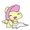 Size: 100x100 | Tagged: safe, artist:pohwaran, artist:walf, fluttershy, cat, g4, animated, cute, female, frame by frame, gif, icon, petting, shyabetes, solo