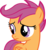 Size: 10738x11647 | Tagged: safe, artist:cyanlightning, scootaloo, pegasus, pony, for whom the sweetie belle toils, g4, .svg available, absurd resolution, female, filly, foal, folded wings, frown, simple background, solo, transparent background, vector, wings