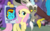 Size: 1600x984 | Tagged: safe, artist:nstone53, edit, discord, fluttershy, oc, oc:ilovekimpossiblealot, draconequus, pegasus, pony, g4, my little pony: friendship is magic, princess twilight sparkle (episode), blushing, crying, female, male, mare, ship:discoshy, shipping, shipping war, straight