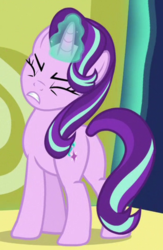 Size: 313x480 | Tagged: safe, screencap, starlight glimmer, pony, unicorn, g4, to where and back again, butt, cropped, female, glimmer glutes, glowing horn, horn, magic, mare, plot, solo, telekinesis