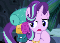 Size: 722x529 | Tagged: safe, screencap, starlight glimmer, pony, g4, season 6, to where and back again, animated, female, gif, loop, solo