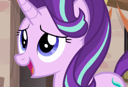 Size: 747x508 | Tagged: safe, screencap, starlight glimmer, pony, g4, season 6, to where and back again, animated, female, gif, loop, solo