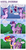 Size: 956x1837 | Tagged: safe, artist:saturdaymorningproj, spike, starlight glimmer, sunset shimmer, trixie, twilight sparkle, alicorn, dragon, pony, unicorn, g4, to where and back again, annoyed, bamf, blushing, comic, crossed arms, dialogue, female, floppy ears, frown, grin, hug, leaning, leaning on the fourth wall, lesbian, lidded eyes, mare, open mouth, ship:sunsetsparkle, shipping, smiling, smirk, smug, teleportation, twilight sparkle (alicorn), twilight's counterparts, wide eyes