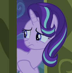Size: 508x512 | Tagged: safe, screencap, starlight glimmer, pony, g4, season 6, to where and back again, animated, female, gif, loop, solo, waving