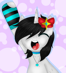 Size: 766x850 | Tagged: safe, artist:maren, artist:panicattheseptiplite, oc, oc only, pony, armpits, base used, clothes, socks, solo, striped socks