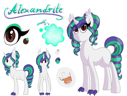 Size: 1600x1200 | Tagged: safe, artist:gigason, oc, oc only, oc:alexandrite, dracony, hybrid, pony, unicorn, interspecies offspring, offspring, parent:rarity, parent:spike, parents:sparity, solo