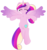 Size: 4457x4783 | Tagged: safe, artist:flitturr, princess cadance, g4, absurd resolution, chest fluff, eyes closed, female, lying down, on back, simple background, smiling, solo, spread wings, transparent background