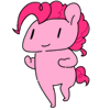 Size: 100x100 | Tagged: safe, artist:pohwaran, pinkie pie, g4, aikatsu!, animated, cute, diapinkes, female, frame by frame, gif, gif for breezies, icon, parody, picture for breezies, running, running in place, solo