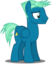 Size: 4102x5000 | Tagged: safe, artist:dashiesparkle, sky stinger, pegasus, pony, g4, top bolt, absurd resolution, male, simple background, smiling, solo, stallion, transparent background, vector