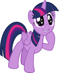 Size: 3000x3715 | Tagged: safe, artist:sollace, twilight sparkle, alicorn, pony, g4, top bolt, .svg available, female, folded wings, high res, mare, show accurate, simple background, solo, starry eyes, transparent background, twilight sparkle (alicorn), vector, wingding eyes