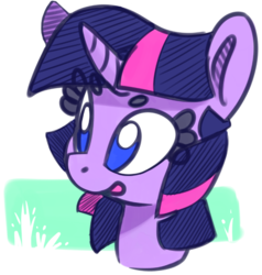 Size: 674x709 | Tagged: safe, artist:lilfunkman, twilight sparkle, g4, eyelashes, female, solo