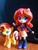 Size: 1944x2592 | Tagged: safe, sunset shimmer, human, pony, equestria girls, g4, boots, clothes, cute, doll, equestria girls minis, human ponidox, irl, jacket, leather jacket, photo, self ponidox, skirt, toy