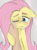 Size: 930x1266 | Tagged: safe, anonymous artist, fluttershy, human, g4, comforting, crying, eyebrows, one eye closed, sad, solo focus