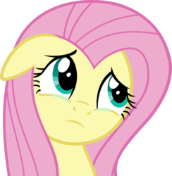 Size: 2439x2500 | Tagged: safe, artist:slb94, fluttershy, g4, crying, cute, female, floppy ears, frown, high res, sad, sadorable, shyabetes, simple background, solo, transparent background, vector