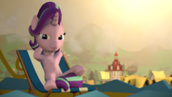 Size: 3840x2160 | Tagged: safe, artist:php34, starlight glimmer, g4, 3d, female, high res, looking at you, ponyville, solo, source filmmaker